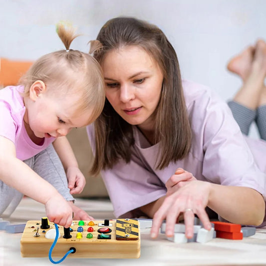 Baby Bears Montessori Wooden Switch Board
