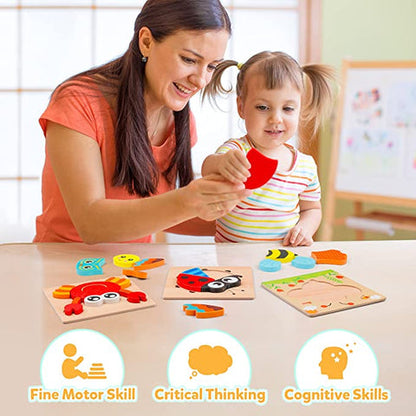 Baby Bears Montessori Happy Puzzles (6 Pack)