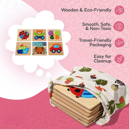 Baby Bears Montessori Happy Puzzles (6 Pack)